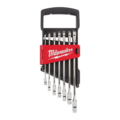 [MIL4932464993] Juego de 7 llaves combinadas MAX BITEÚ con carraca