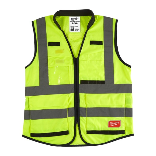 [MIL4932471896] Chaleco alta visibilidad premium Amarillo - L / XL - 1 ud