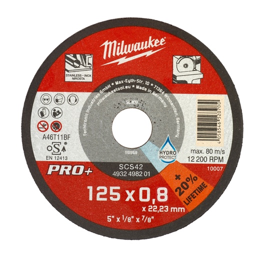 [MIL4932498201] Discos PRO+ de corte 0'8mm - SC 42/125mm