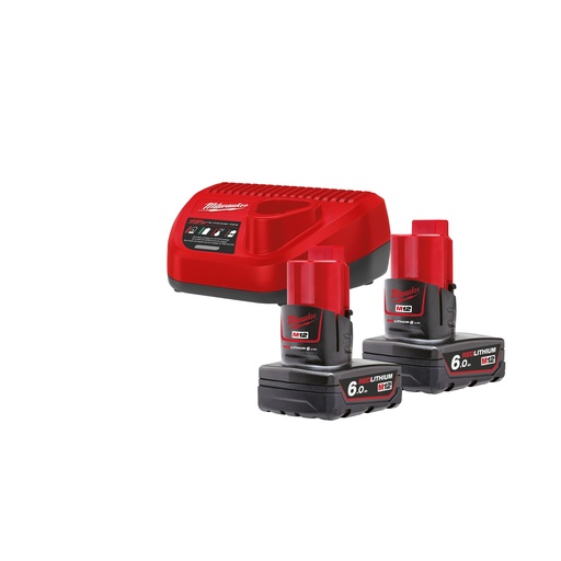 [MIL4933451903] Kit 2 bater¡as M12B6 + cargador C12C
