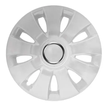 [KOS1102.0000474] JUEGO 4 TAPACUBOS AURA BLANCO 15"