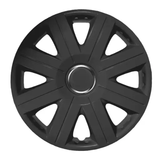 [KOS1102.0000470] JUEGO 4 TAPACUBOS NEGRO COSMOS 15"