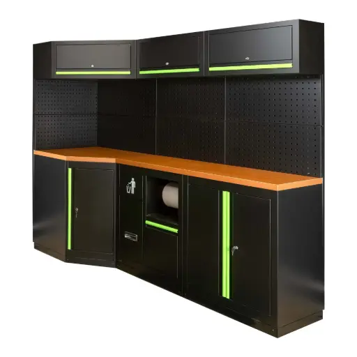 [JBMSERIE518] CONJUNTO DE MUEBLES MODULARES (22PCS) - EXTENSIÓN ANGULAR 