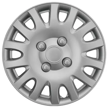 [KOS1103.0000829] JUEGO 4 TAPACUBOS SHAM PLATA 13¨
